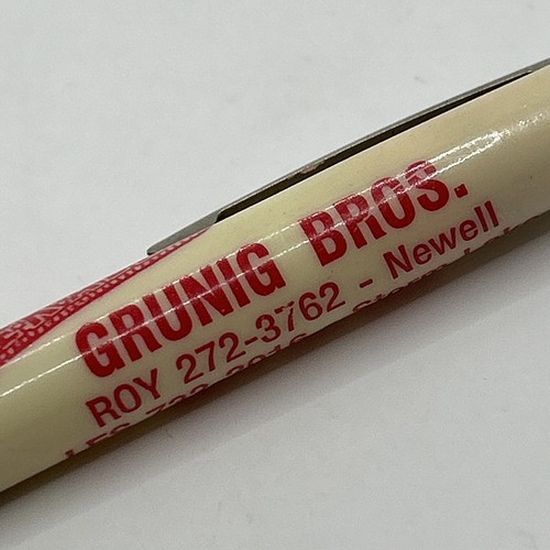 Vtg ballpoint pen grunig bros - ballpoint,